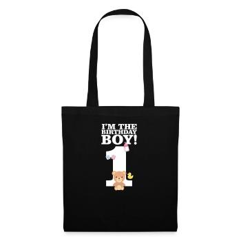Sweet 1st Birthday Baby TShirt Gift - Tote Bag - black - Front