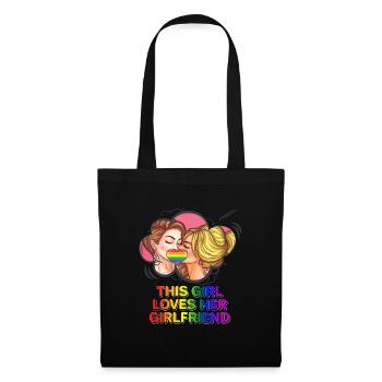 Gay Pride Rainbow Flag Lesbian LGBT Queer Lesbians - Tote Bag - black - Front