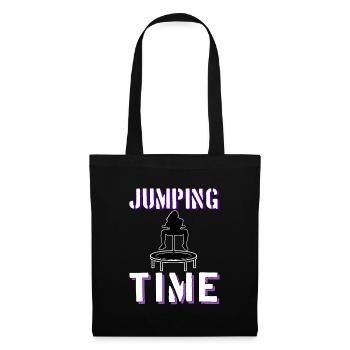 Jumping Trampoline Jump jumpstyle Jump Fitness - Tote Bag - black - Front