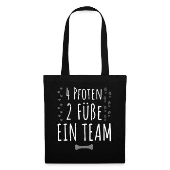 Cooler Hunde Spruch | Geschenkidee Hundebesitzer - Stoffbeutel - Schwarz - Vorne