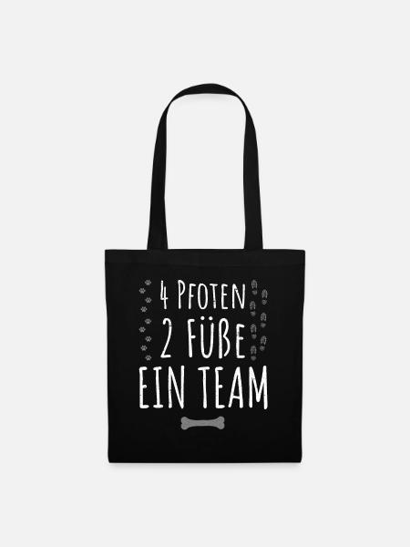 Cooler Hunde Spruch | Geschenkidee Hundebesitzer - Stoffbeutel - Schwarz