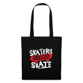 Skateboard - Stoffbeutel - Schwarz - Vorne