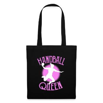 Handball fille reine sport - Sac en tissu - noir - Devant