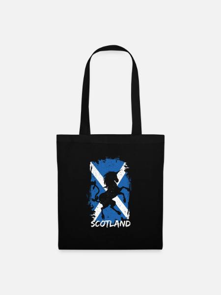 Cadeau de cheval ecosse - Sac en tissu - noir
