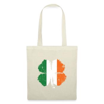 Irlande Trèfle cadeau - Sac en tissu - nature - Devant