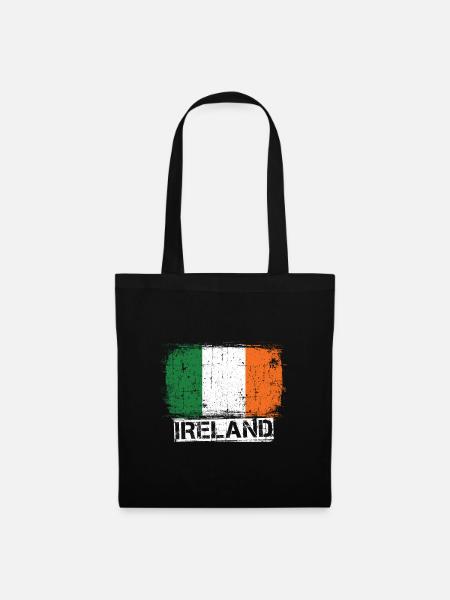 Irland - Stoffbeutel - Schwarz