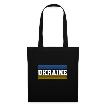 Ukraine - Stoffbeutel - Schwarz - Vorne