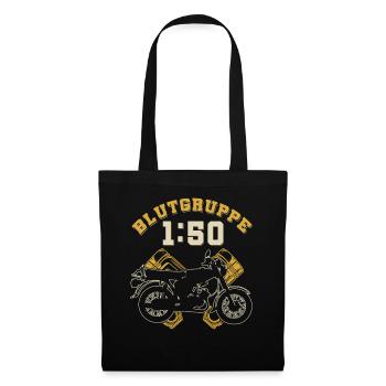 Blutgruppe 1:50 S51,Benzin,Ostalgie, Simson DDR - Stoffbeutel - Schwarz - Vorne