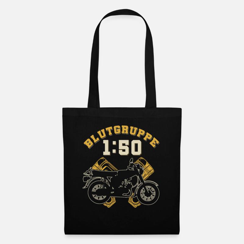 Blutgruppe 1:50 S51,Benzin,Ostalgie, Simson DDR - Stoffbeutel - Schwarz