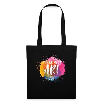 Art Artist Couleur Art Painter Peinture Peinture Peinture - Sac en tissu - noir - Devant