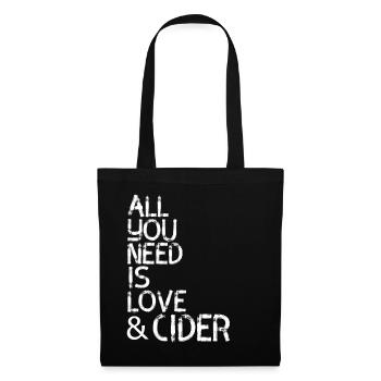 Cider Apfelwein Geschenk Alkohol Party Irland - Stoffbeutel - Schwarz - Vorne