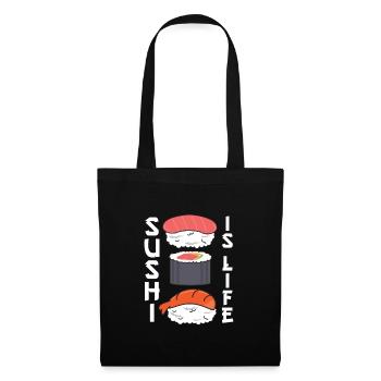 Sushi - Stoffbeutel - Schwarz - Vorne