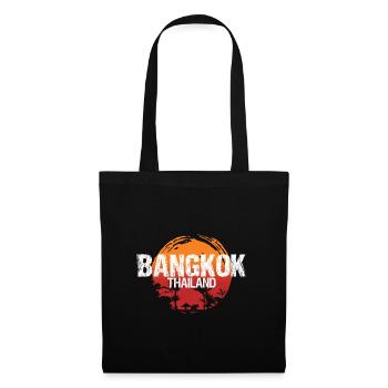 Bangkok - Stoffbeutel - Schwarz - Vorne