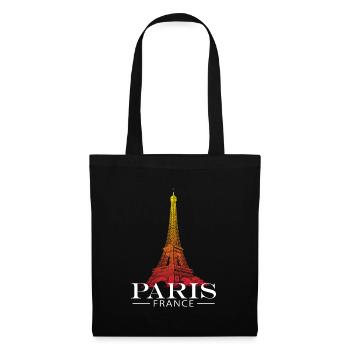 Paris Eiffel Tower - Tote Bag - black - Front