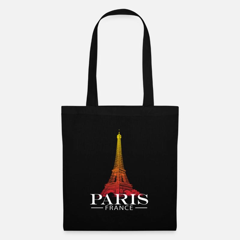 Paris Eiffelturm - Stoffbeutel - Schwarz