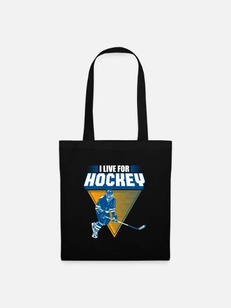 Eishockey - Stoffbeutel - Schwarz