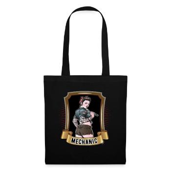 Vis mécanique - Sac en tissu - noir - Devant