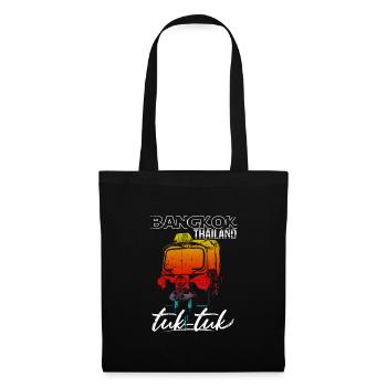 Bangkok Thaïlande Tuk Tuk - Sac en tissu - noir - Devant