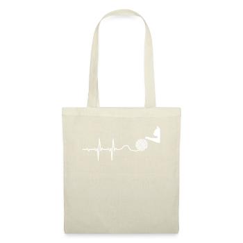 Lifeline lifeline pulse cat with ball of wool - Tote Bag - nature - Front