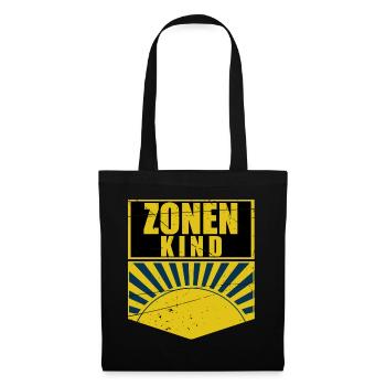 Zonenkind Pionier Jungpionier, DDR , Osten Zone - Stoffbeutel - Schwarz - Vorne