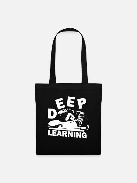 Deep Learning - Stoffbeutel - Schwarz