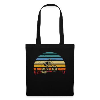 MTB Downhill, VTT cycliste, Sports de plein air - Sac en tissu - noir - Devant