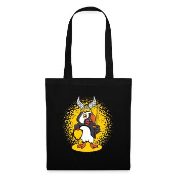 Casque Viking Puffin Islande - Sac en tissu - noir - Devant