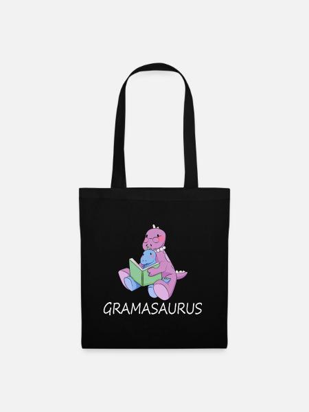 Gramasaurus Grandma Tyrannosaurus TRex - Tote Bag - black