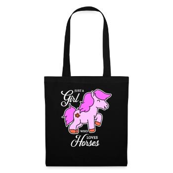 Horse design for girls - Tote Bag - black - Front