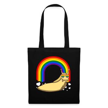 Gay Pride Banana Slug LGBTQ Rainbow - Tote Bag - black - Front