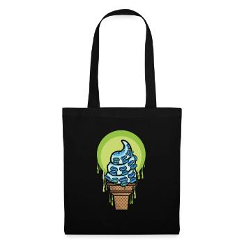 Tentacle Ice Cream Octopus Octopus - Tote Bag - black - Front