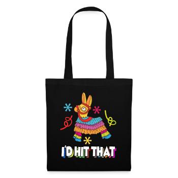 Pinata Mexique anniversaire cadeau de fête - Sac en tissu - noir - Devant