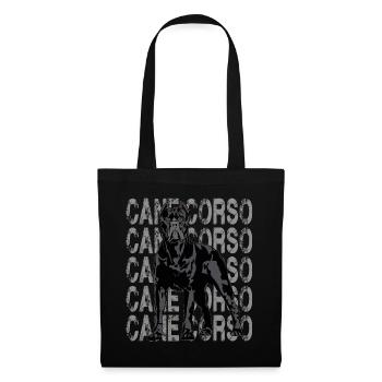 Cane Corso Molosser Mastiff Italien - Sac en tissu - noir - Devant