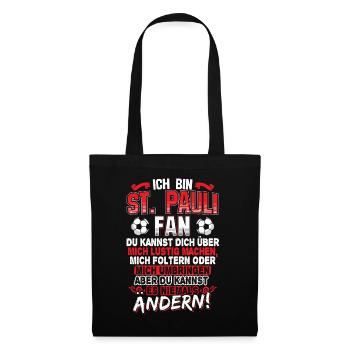 Paulianer Hamburg Sankt Pauli Fan St. Pauli - Stoffbeutel - Schwarz - Vorne