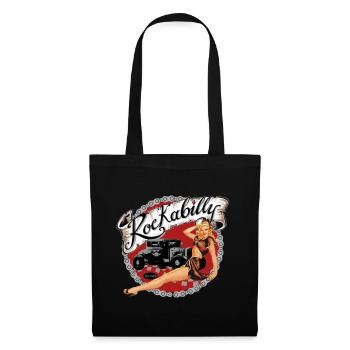 Rockabilly Vintage Retro PinUp Hot Rod - Sac en tissu - noir - Devant