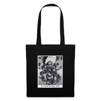 Emperor Tarot Karte Style - Stoffbeutel - Schwarz - Vorne