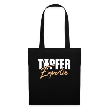 Töpfer Expertin Töpfern Handarbeit Handwerk Kunst - Stoffbeutel - Schwarz - Vorne