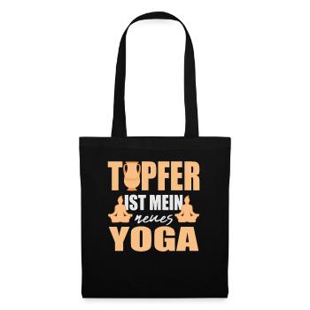 Poterie ma nouvelle passion de potier de yoga - Sac en tissu - noir - Devant