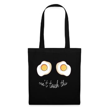 Seins - Ne pas toucher - Sac en tissu - noir - Devant