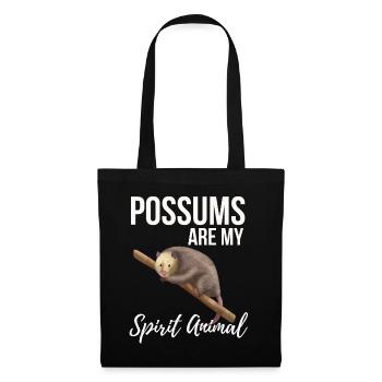 Possums Are My Spirit Animal - Tote Bag - black - Front
