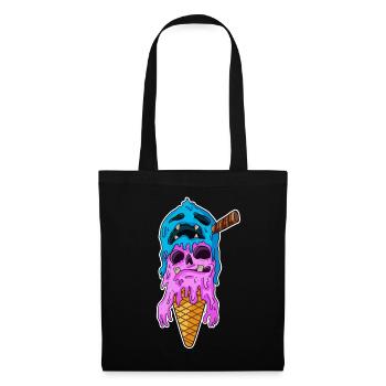 Ice Cream Zombie - Sac en tissu - noir - Devant