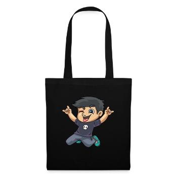 Rocking boy student school freshman design - Tote Bag - black - Front