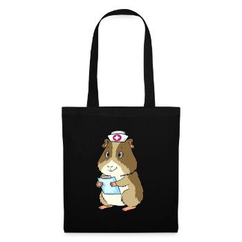Guinea pig nurse dressed up - Tote Bag - black - Front