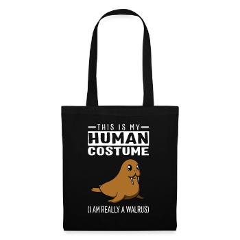 C'est mon costume humain, je suis vraiment un morse - Sac en tissu - noir - Devant