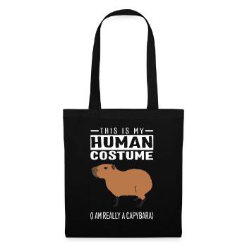 This Is My Human Costume I'm Really A Capybara - Tote Bag - black - Front