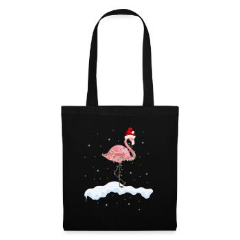 Christmas flamingo - Tote Bag - black - Front