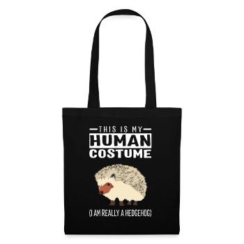 This Is My Human Costume I'm Really A Hedgehog - Tote Bag - black - Front