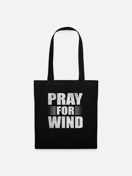 Priez pour Wind Kitesurf Kitesurfer Kiteboarder - Sac en tissu - noir