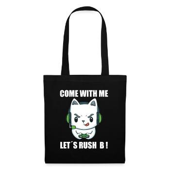 Rush B Gamer saying - Tote Bag - black - Front