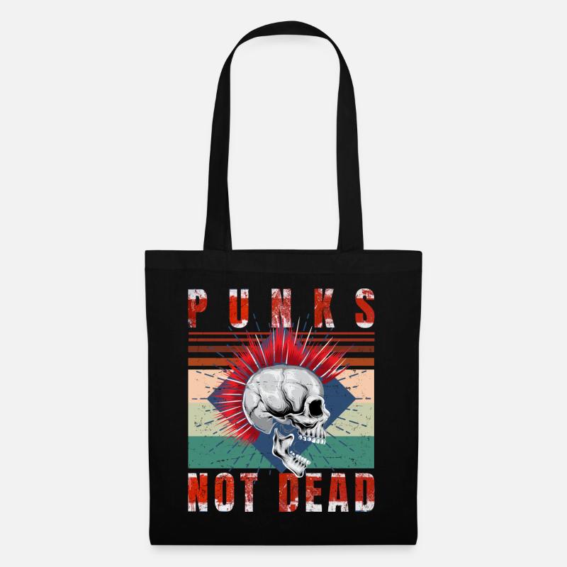 Punk's Not Dead - Punk Rock - Vintage - Sac en tissu - noir